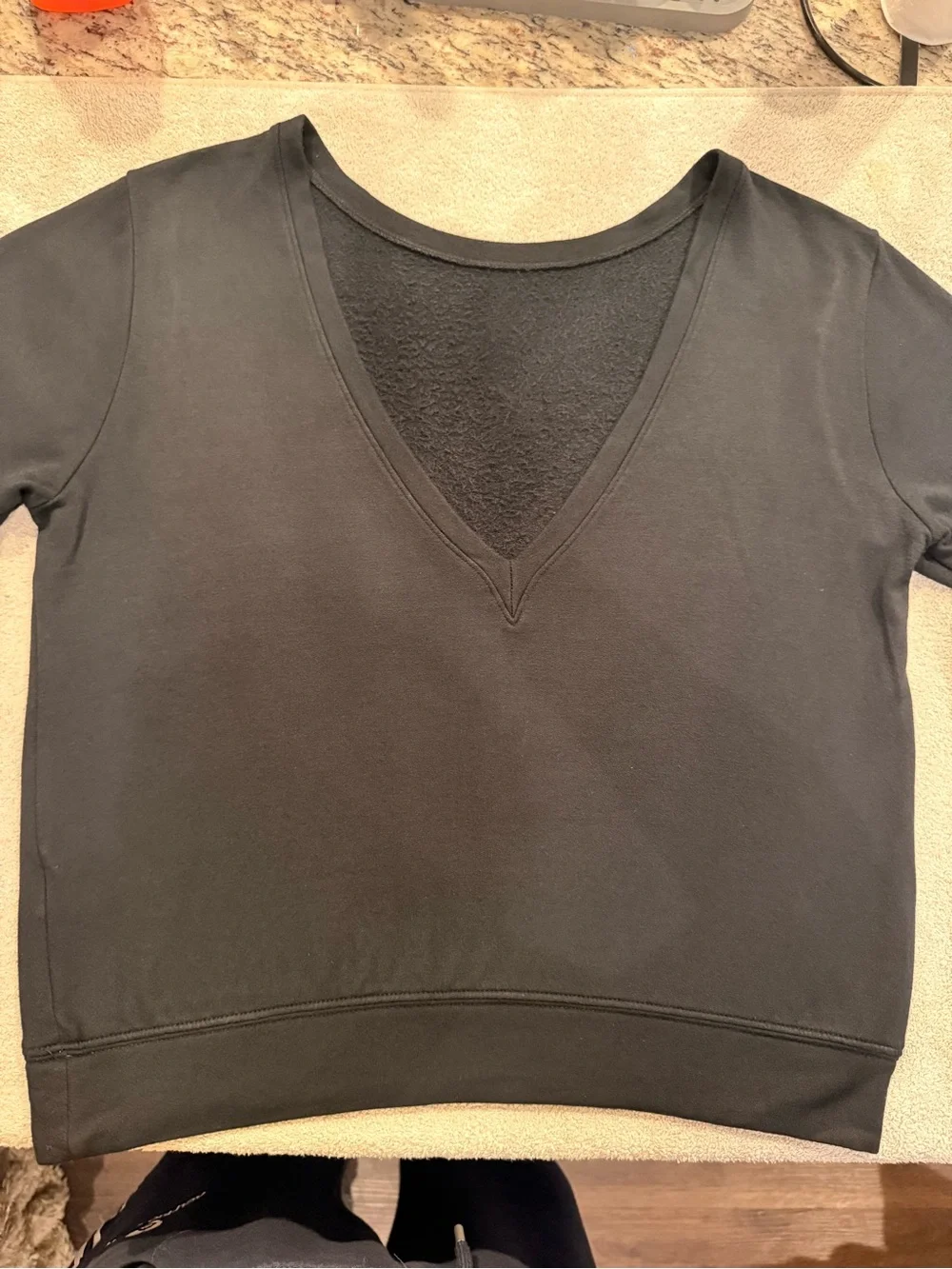 Joah Brown Reversible V-Back Sweatshirt - Picture 3 of 10